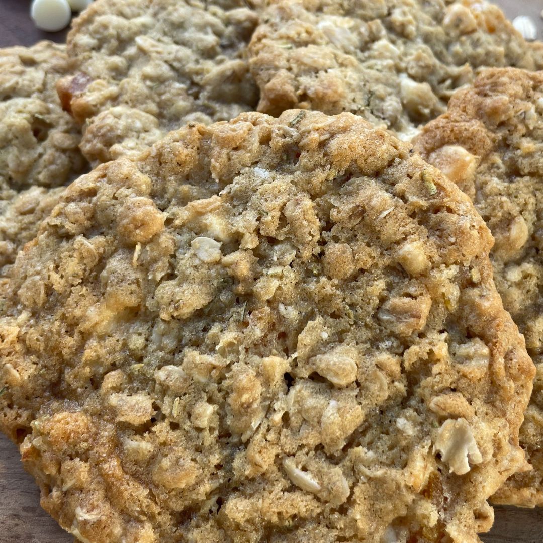 Apricot White Chocolate Rosemary Cookies