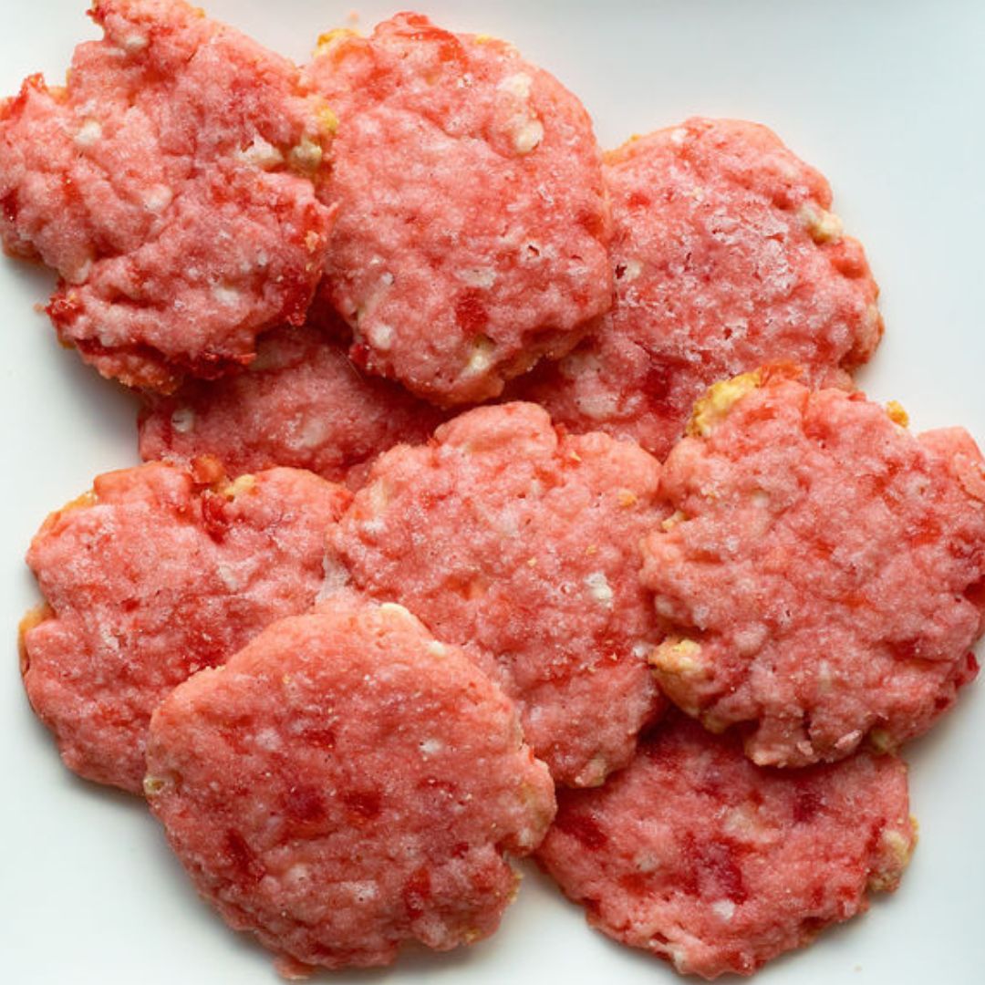 Cherry Almond White Chocolate Shortbread Cookies