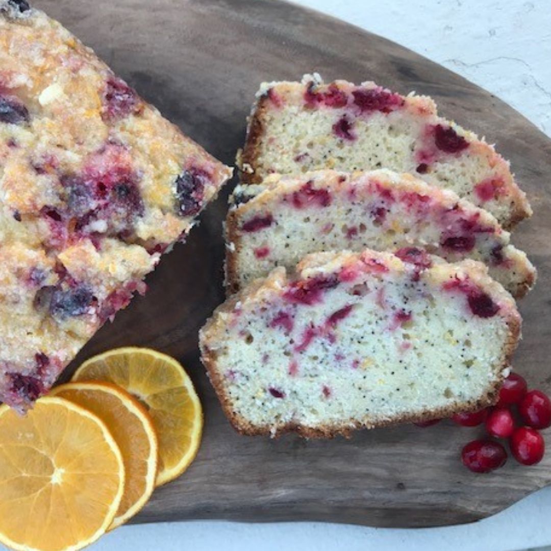 Cranberry Orange Poppy Seed Bread