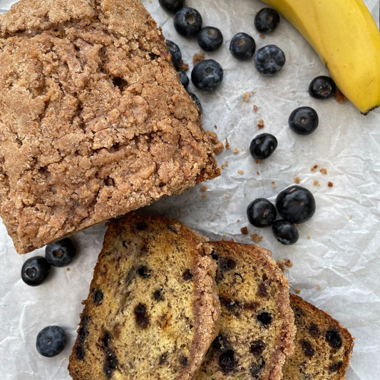 Blueberry Banana Cinnamon Crunch Bread