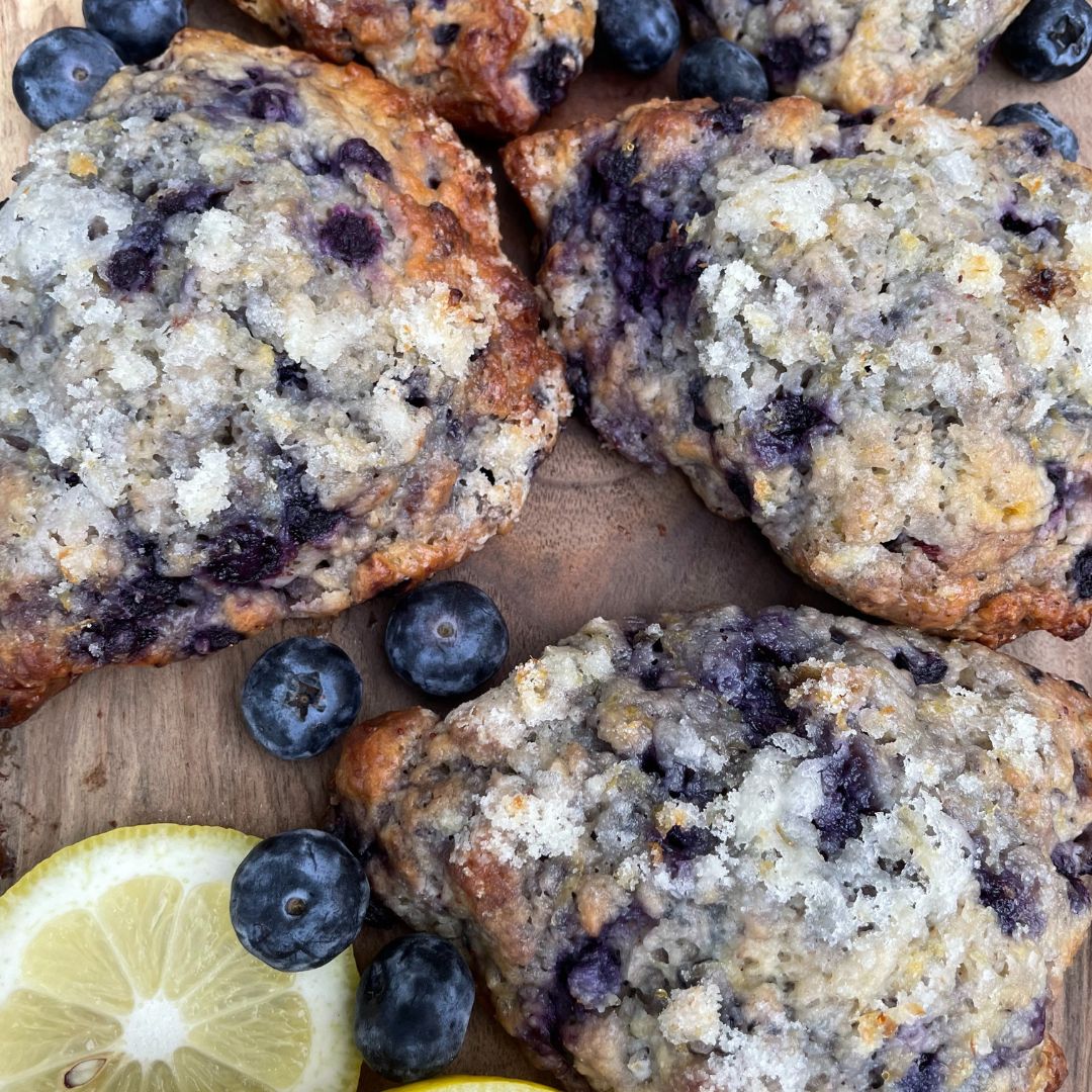 Blueberry Lemon Scones {6}