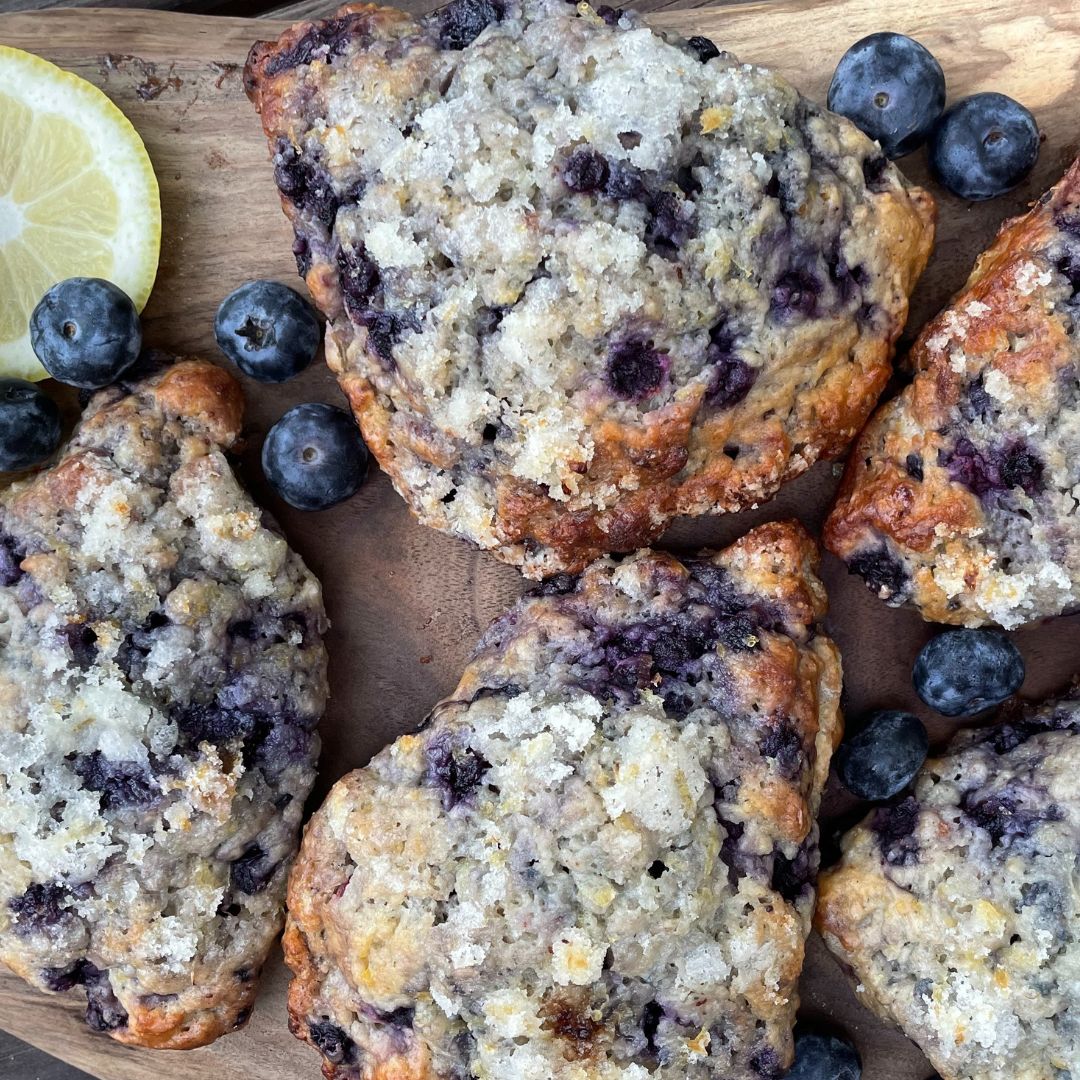 Blueberry Lemon Scones {6}