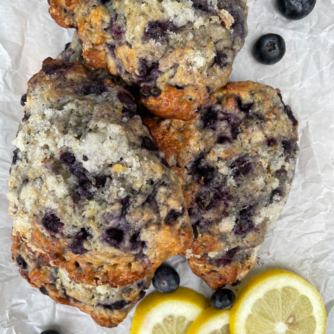 Blueberry Lemon Scones {6}